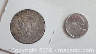 MaxSold Auction: 1964 USA President JOHN F KENNEDY Vintage Silver Half Dollar US Coin 12.50 grams - Mississauga (Ontario, Canada) SELLER MANAGED Downsizing Online Auction - Golden Orchard Drive (CONDO)