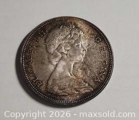 MaxSold Auction: 1966 Canada Silver Dollar -  Voyageur $1 Silver Coin - Elizabeth II , weight 23.30 - Mississauga (Ontario, Canada) SELLER MANAGED Downsizing Online Auction - Golden Orchard Drive (CONDO)
