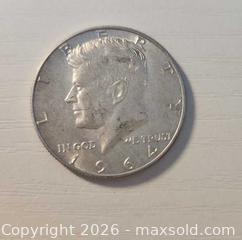 MaxSold Auction: Silver 1964 United States Kennedy Half Dollar. grams 12.5 - Mississauga (Ontario, Canada) SELLER MANAGED Downsizing Online Auction - Golden Orchard Drive (CONDO)