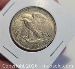 MaxSold Auction: vintage United States Silver coin 1945 Walking Liberty Half Dollar 12.5g - Mississauga (Ontario, Canada) SELLER MANAGED Downsizing Online Auction - Golden Orchard Drive (CONDO)