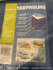 MaxSold Auction: Assorted Polyethylene Tarps (Blue & Green), Various Sizes - Acme (Alberta, Canada) PARTNER MANAGED Moving Online Auction - Township Road 292