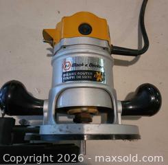 MaxSold Auction: Black & Decker Power Tools Lot: Circular Saw, Router, Sander - Acme (Alberta, Canada) PARTNER MANAGED Moving Online Auction - Township Road 292