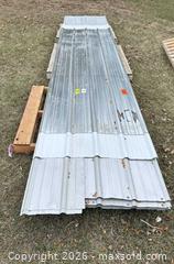 MaxSold Auction: Corrugated Galvanized Steel Roofing Panels, 16ft (approx. 35 - 5 at shorter random length) - Acme (Alberta, Canada) PARTNER MANAGED Moving Online Auction - Township Road 292