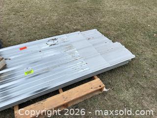 MaxSold Auction: Corrugated Galvanized Steel Roofing Panels, 16ft (approx. 35 - 5 at shorter random length) - Acme (Alberta, Canada) PARTNER MANAGED Moving Online Auction - Township Road 292