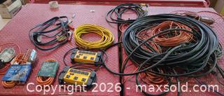 MaxSold Auction: Lot: Extension Cords, Power Strips, Trouble Lights & Cables - Acme (Alberta, Canada) PARTNER MANAGED Moving Online Auction - Township Road 292