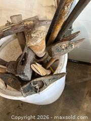 MaxSold Auction: Lot of 11-20 Vintage Hammers, Axes & Picks with Wooden Handles - Acme (Alberta, Canada) PARTNER MANAGED Moving Online Auction - Township Road 292