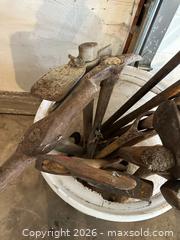 MaxSold Auction: Lot of 11-20 Vintage Hammers, Axes & Picks with Wooden Handles - Acme (Alberta, Canada) PARTNER MANAGED Moving Online Auction - Township Road 292