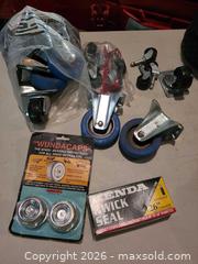 MaxSold Auction: Mixed Tires, Wheels & Casters Lot, 20+ Pieces - Acme (Alberta, Canada) PARTNER MANAGED Moving Online Auction - Township Road 292