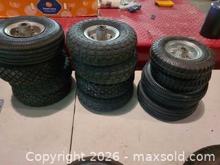 MaxSold Auction: Mixed Tires, Wheels & Casters Lot, 20+ Pieces - Acme (Alberta, Canada) PARTNER MANAGED Moving Online Auction - Township Road 292