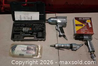 MaxSold Auction: Pneumatic & Cordless Tool Lot w/ Air Hammer, Impact Wrench - Acme (Alberta, Canada) PARTNER MANAGED Moving Online Auction - Township Road 292