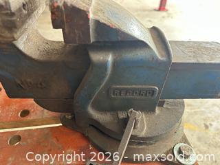 MaxSold Auction: Record 6" Bench Vise Swivel Base for Portable Workmate Bench - Acme (Alberta, Canada) PARTNER MANAGED Moving Online Auction - Township Road 292