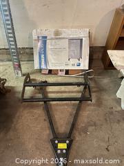 MaxSold Auction: Steel Black Tow Bar A-Frame Trailer Dolly(Reese), Cabinet & Bush Guard - Acme (Alberta, Canada) PARTNER MANAGED Moving Online Auction - Township Road 292