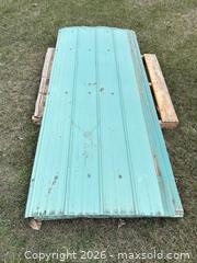 MaxSold Auction: Teal/Aqua Galvanized Steel Metal Roofing Panels (25) - Acme (Alberta, Canada) PARTNER MANAGED Moving Online Auction - Township Road 292
