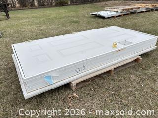 MaxSold Auction: White Steel Pre-Hung Exterior Door with Threshold, 32 x 80 - Acme (Alberta, Canada) PARTNER MANAGED Moving Online Auction - Township Road 292