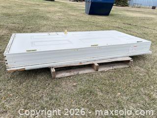 MaxSold Auction: White Steel Pre-Hung Exterior Door with Threshold, 32 x 80 - Acme (Alberta, Canada) PARTNER MANAGED Moving Online Auction - Township Road 292