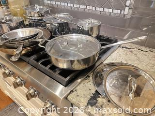 MaxSold Auction: All-Clad Stainless Steel & Nonstick Cookware Set with Inserts - Frisco (Texas, USA) PARTNER MANAGED Downsizing Online Auction - Miramar Drive