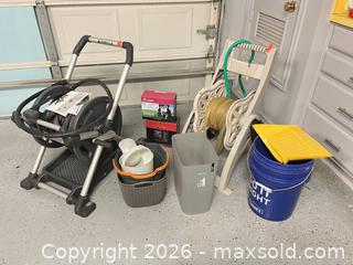 MaxSold Auction: Gorilla Hose Reel Cart Lot with Hoses, Buckets & Maintenance Kit - Frisco (Texas, USA) PARTNER MANAGED Downsizing Online Auction - Miramar Drive