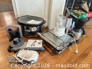 MaxSold Auction: Kitchen Small Appliances Lot: All-Clad, Cuisinart, Capresso, OXO - Frisco (Texas, USA) PARTNER MANAGED Downsizing Online Auction - Miramar Drive