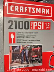 MaxSold Auction: Lot: Craftsman 2100 PSI Electric Pressure Washer & 2 Spreaders - Frisco (Texas, USA) PARTNER MANAGED Downsizing Online Auction - Miramar Drive
