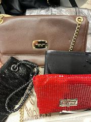 MaxSold Auction: Lot of 9–12 Assorted Handbags, Clutches & Crossbody Bags - Frisco (Texas, USA) PARTNER MANAGED Downsizing Online Auction - Miramar Drive