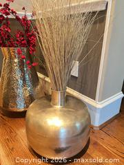 MaxSold Auction: Set of 3 Modern Metal & Ceramic Floor Vases - Frisco (Texas, USA) PARTNER MANAGED Downsizing Online Auction - Miramar Drive