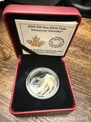 MaxSold Auction: 2015 $10 Fine Silver Vancouver Canucks Hockey Coin - Cambridge (Ontario, Canada) SELLER MANAGED Downsizing Online Auction - Mcnichol Drive
