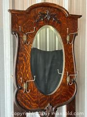 MaxSold Auction: Antique Hall Tree Bench with Mirror & Storage Oak – 77inH  - London (Ontario, Canada) PARTNER MANAGED Estate Sale Online Auction - Thompson Road (STORAGE)