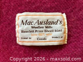 MaxSold Auction: Bright Pink MacAusland’s Wool Blanket – 100% Wool – 84in x 70in  - London (Ontario, Canada) PARTNER MANAGED Estate Sale Online Auction - Thompson Road (STORAGE)