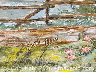MaxSold Auction: Large Landscape Oil Painting – Signed Keith Dew ‘72  - London (Ontario, Canada) PARTNER MANAGED Estate Sale Online Auction - Thompson Road (STORAGE)