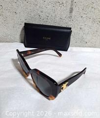 MaxSold Auction: Celine Tortoiseshell Triomphe 01 Sunglasses 55-19 135 - Markham (Ontario, Canada) SELLER MANAGED Downsizing Online Auction - Major Mackenzie Drive East