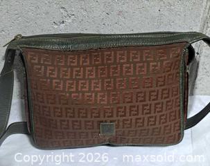 MaxSold Auction: Fendi Vintage Zucchino Small Shoulder Bag - Markham (Ontario, Canada) SELLER MANAGED Downsizing Online Auction - Major Mackenzie Drive East