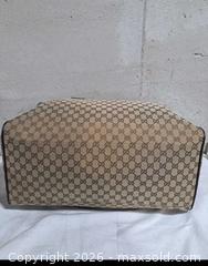 MaxSold Auction: Gucci GG Canvas Web Duffle  bag Large  - Markham (Ontario, Canada) SELLER MANAGED Downsizing Online Auction - Major Mackenzie Drive East