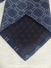 MaxSold Auction: Gucci Horsebit Jacquard Silk Tie - Markham (Ontario, Canada) SELLER MANAGED Downsizing Online Auction - Major Mackenzie Drive East