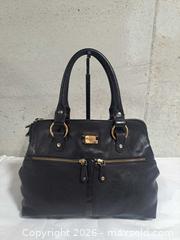 MaxSold Auction: Modalu London Black Leather Large Handbag - Markham (Ontario, Canada) SELLER MANAGED Downsizing Online Auction - Major Mackenzie Drive East