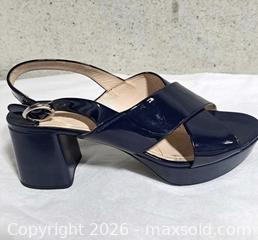 MaxSold Auction: Prada Patent Leather Block Heel Sandals (FITS 9 Narrow Front) - Markham (Ontario, Canada) SELLER MANAGED Downsizing Online Auction - Major Mackenzie Drive East