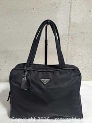 MaxSold Auction: Prada Vela Nylon Medium Tote  - Markham (Ontario, Canada) SELLER MANAGED Downsizing Online Auction - Major Mackenzie Drive East