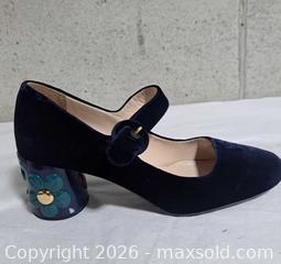 MaxSold Auction: Prada Velvet Block Heel Mary Janes FITS 7-7.5 - Markham (Ontario, Canada) SELLER MANAGED Downsizing Online Auction - Major Mackenzie Drive East