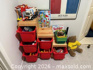 MaxSold Auction: Assorted Lot of Kid's Toys, Games + Toy Storage Unit - Vaughan (Ontario, Canada) SELLER MANAGED Moving Online Auction - Rimmington Drive