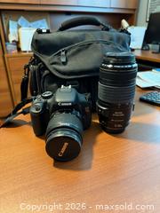 MaxSold Auction: Canon EOS Rebel T3i DSLR Camera w/ Lenses & Carrying Case - Vaughan (Ontario, Canada) SELLER MANAGED Moving Online Auction - Rimmington Drive