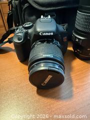 MaxSold Auction: Canon EOS Rebel T3i DSLR Camera w/ Lenses & Carrying Case - Vaughan (Ontario, Canada) SELLER MANAGED Moving Online Auction - Rimmington Drive