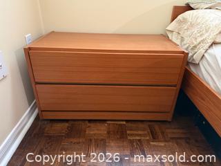 MaxSold Auction: Vintage MCM 'Reff Products' Teak Pair of Nightstands - Vaughan (Ontario, Canada) SELLER MANAGED Moving Online Auction - Rimmington Drive