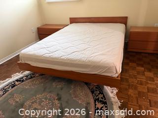 MaxSold Auction: Vintage MCM 'Reff Products' Teak Queen Bed w/Storage - Vaughan (Ontario, Canada) SELLER MANAGED Moving Online Auction - Rimmington Drive