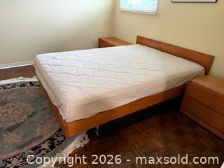 MaxSold Auction: Vintage MCM 'Reff Products' Teak Queen Bed w/Storage - Vaughan (Ontario, Canada) SELLER MANAGED Moving Online Auction - Rimmington Drive