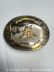 MaxSold Auction: Jachens Inc. 1965 German Silver Rodeo Barrel Racing Belt Buckle - Morgan Hill (California, USA) PARTNER MANAGED Estate Sale Online Auction - Dougherty Avenue