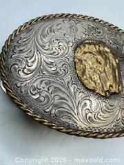 MaxSold Auction: J.K. Roberts and Co. Large Silver Western Belt Buckle - Morgan Hill (California, USA) PARTNER MANAGED Estate Sale Online Auction - Dougherty Avenue