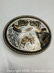 MaxSold Auction: Montana Silversmiths Rodeo/Bull Riding Silver-Tone Belt Buckle - Morgan Hill (California, USA) PARTNER MANAGED Estate Sale Online Auction - Dougherty Avenue