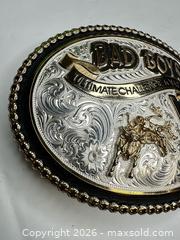 MaxSold Auction: Montana Silversmiths Rodeo/Bull Riding Silver-Tone Belt Buckle - Morgan Hill (California, USA) PARTNER MANAGED Estate Sale Online Auction - Dougherty Avenue