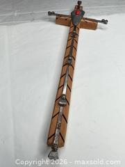 MaxSold Auction: Signed Southwestern / Mexican Folk Wooden Wall Cross - Morgan Hill (California, USA) PARTNER MANAGED Estate Sale Online Auction - Dougherty Avenue