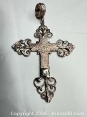 MaxSold Auction: Sterling Silver Religious Cross Pendant with Large Bail - Morgan Hill (California, USA) PARTNER MANAGED Estate Sale Online Auction - Dougherty Avenue