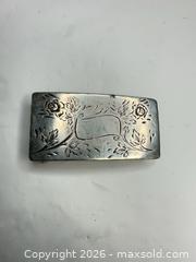 MaxSold Auction: Western Silversmiths Sterling Silver Western Belt Buckle, Medium - Morgan Hill (California, USA) PARTNER MANAGED Estate Sale Online Auction - Dougherty Avenue